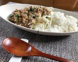 ひき肉野菜の甘辛チーズ炒めごはん作り方8写真