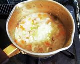 優しい味♪野菜とキノコのたまご雑炊作り方3写真
