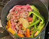 牛肉と春キャベツのすき焼き風作り方2写真
