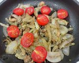 バジルと野菜のパスタ作り方4写真