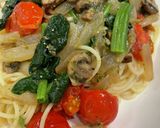 バジルと野菜のパスタ作り方7写真