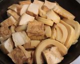 調味料は同量♪和の味♪筍と厚揚げの煮物作り方6写真