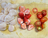ホタテといちごとミニトマトのマリネ作り方1写真