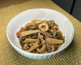 切り昆布と筍、ちくわ、蒟蒻、蓮根煮込み作り方10写真