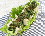 ［低糖質］レンジで蒸し鶏のニラソースがけ作り方7写真