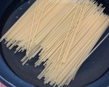 ワンパンめんたい粉クリームパスタ作り方2写真