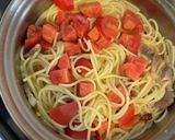 フルーツトマトとパンツェッタのパスタ作り方9写真