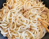 簡単で美味い☆豚キムチ焼きうどん作り方2写真