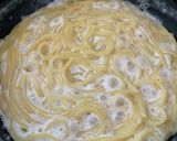ワンパンめんたい粉クリームパスタ作り方5写真
