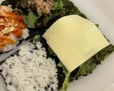 最強の組み合わせ♡折りたたみおにぎらず作り方4写真