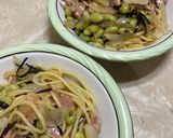 ベーコンと青豆のパスタ作り方9写真