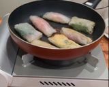 ライスペーパーで豚肉とチーズの包み焼き作り方4写真