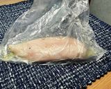 ハーブソルトチキンにアボガド　バジル添え作り方2写真