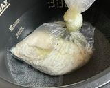 ハーブソルトチキンにアボガド　バジル添え作り方3写真