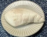 ハーブソルトチキンにアボガド　バジル添え作り方5写真