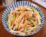 むね肉ときゅうりとクラゲのごまドレサラダ作り方4写真