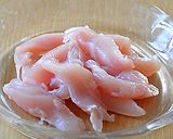 のり弁慶を衣にまとわせ鶏むね肉の米粉揚げ作り方2写真