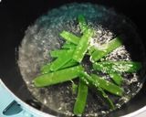 絹さやと新玉の味噌マヨサラダ作り方1写真
