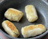 ライスペーパーのツナマヨ豆腐餅作り方4写真