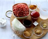 レンジですぐデキル！米粉キーマカレー作り方1写真