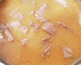 旨い！牛スジ肉とこんにゃくの味噌煮込み♡作り方4写真