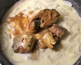 サバ味噌煮のクリームグラタン作り方3写真
