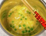 グリーンピースと新玉ねぎのオムレツ作り方3写真