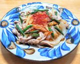 豚ロース肉と新玉ネギと新ジャガの中華炒め作り方10写真