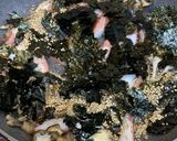 舞い踊る美味しさ♪舞茸カニカマ海苔炒め作り方4写真