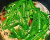 トマトと新玉ねぎとニラのかき玉味噌汁作り方3写真