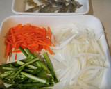 冷めても美味しい！春野菜と海老のかき揚げ作り方1写真