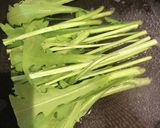 春菊の胡麻和え作り方1写真