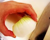 材料2個！簡単たまねぎステーキ作り方1写真