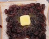 簡単★缶詰あずきとバターのトースト作り方2写真