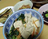 小松菜と高野豆腐の含め煮作り方9写真