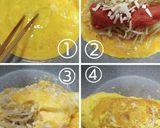 もやしのみ！明太餅チーズとん平焼き作り方5写真