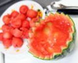 スイカカップのフルーツケーキ風作り方7写真