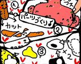 ハクション大魔王キャラ弁☆作り方3写真
