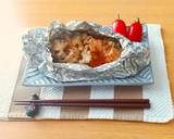 ホホホタケと鮭の味噌マヨホイル焼き作り方10写真