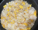 熱々とろウマ白菜とそぼろのあんかけ肉炒飯作り方3写真