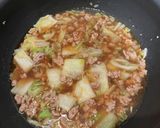 熱々とろウマ白菜とそぼろのあんかけ肉炒飯作り方6写真