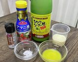 アマニ油で作るシークワーサーマヨネーズ☆作り方1写真
