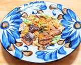 サバ缶と長ネギとオイスターソースの卵とじ作り方6写真