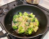 旨味がぎゅ！桜えびと蒸し焼きブロッコリー作り方3写真