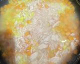 ツナコーンにんじんの炊き込み粥　離乳食作り方4写真