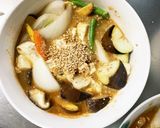 肉無豆腐簡単万能きな粉ごまダレ味野菜炒め作り方18写真