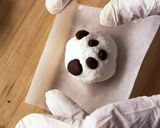 レンジで4分♪簡単可愛いパンダまん作り方4写真