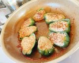 お弁当に!簡単ピーマンの肉詰め(卵不要)作り方3写真