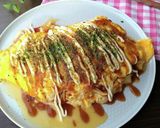 もやしのみ！明太餅チーズとん平焼き作り方6写真