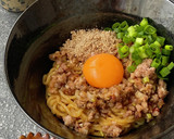 豚ひき肉とネギの激うま！油そば作り方6写真